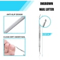 thumbnail image 5 of Kit de herramientas para uñas de los pies (6 piezas), juego profesional de cortaúñas para uñas encarnadas y gruesas, kit de uñas encarnadas de acero inoxidable, 5 of 5