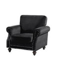 thumbnail image 4 of US Pride Furniture Fegley 37.79'' Wide Tufted Armchair, Black, 4 of 5