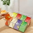 thumbnail image 4 of Desktop Tea Bag Organizer Divided Clear Tea Box Household Coffee Storage Box, 4 of 9