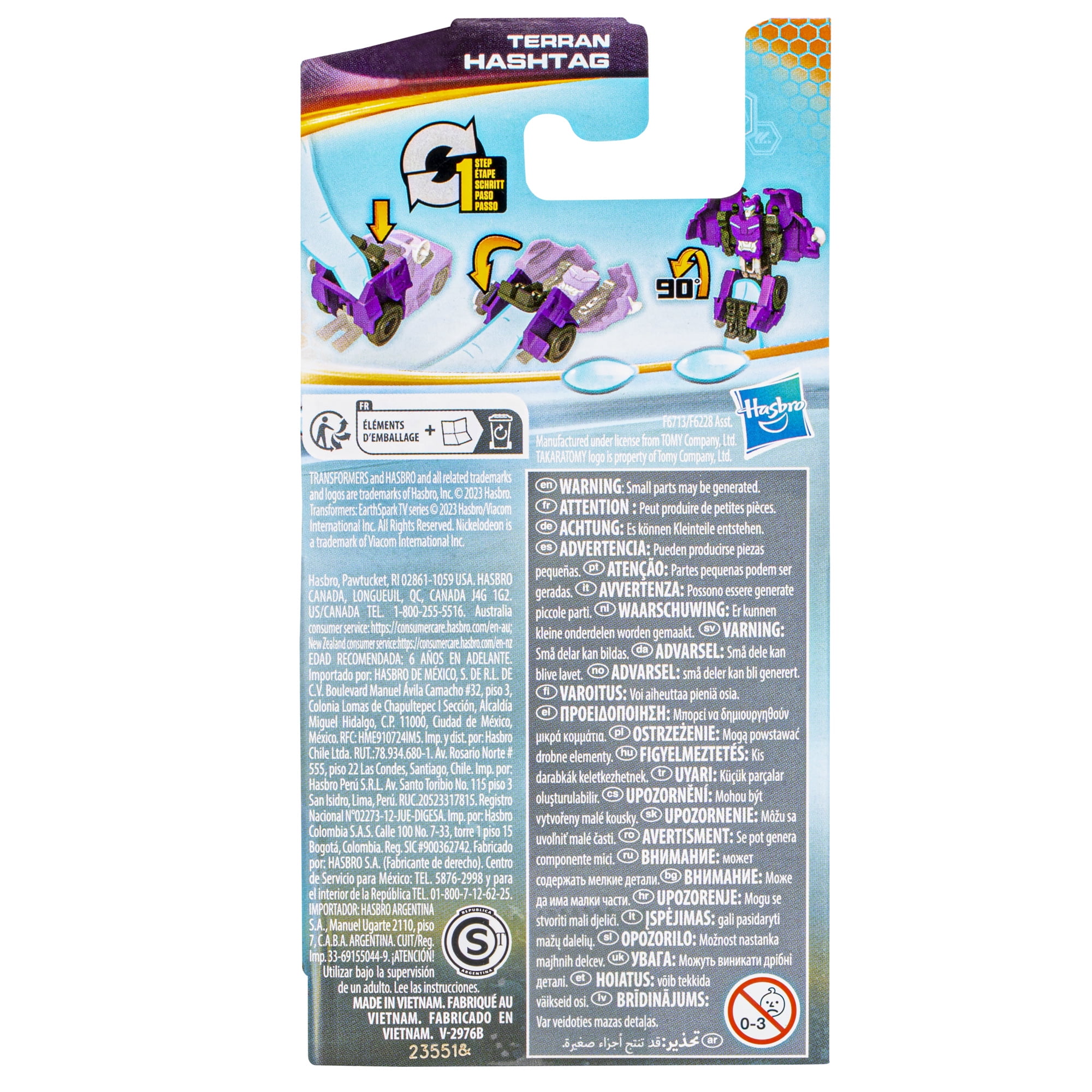 Transformers Toys EarthSpark Tacticon Terran Hashtag Action Figure