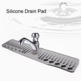 thumbnail image 3 of TidBay Sink Splash Guard Mat 24 Inch Multi-Functional Draining Mat for Kitchen Sink Faucet Dish Drying Mat Easy to Clean Silicone Drain Pad Bathroom Shelf Holder Sponge Holder, 3 of 7