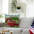 thumbnail image 3 of Funda de almohada estampada a doble cara con la bandera estadounidense para sofá, cama o sillón – Funda de cojín decorativa Tetragonum con cremallera oculta, 3 of 5