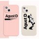 thumbnail image 2 of Funda De Teléfono Blanco Suave BTS-Agust D Para iphone XR , XS 11 12Promax 13 promax 7 8 plus 14 14 Para, 2 of 4
