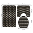 thumbnail image 3 of Black Bigfoot and Tree Pattern Bathroom Rugs Sets 3 Piece,Toilet Cover Set,Absorbent Non Slip Bathroom Mats Sets with U-Shaped Contour Rug Toilet Rug Set, 3 of 5