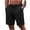 Black, variant on hlysgo Mens Textured Shorts Old Money Casual Elastic Waist Drawstring Short Beach Vacation Summer Stretch Comfy Short with Pockets White,S