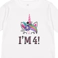 thumbnail image 4 of Inktastic 4th Birthday Unicorn Party 4 Year Old Girl Girls Long Sleeve Toddler T-Shirt, 4 of 5