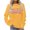 Yellow, variant on SIYUDAN Women Sweatshirt Long Sleeve Sweatshirt for Women Pullover Light Green Pullover Adult Comfort Colors Crewneck Sweatshirt Fall Basics Womens Clothing Womens Fashion