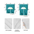 thumbnail image 6 of Turquoise Marble Kitchen Curtains Sets 24 Inch Length with Valance, Minimalist Abstract Golden Fluid Art Swag Valances and Tiers Curtain Set Drapes Swag Curtains for Living Room, Bathroom, Bedroom, 6 of 6