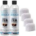 thumbnail image 1 of Solución Descalcificadora Compatible Con Keurig – Kit Concentrado Limpiador Descalcificador Para Todas Las Máquinas De Cápsulas De 1.0 Y 2.0 K-Cup Y Máquinas De Espresso – (2 Botellas, 4 Usos Más 4 Fi, 1 of 8