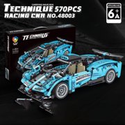 Speed racing car Toy Building Blocks Kit Building Blocks Car Model Toys for 6+ Year Boys Adult 10x4.7x2.8 inches(About 500+ Pieces)