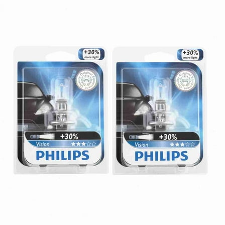 2 pc Philips H1PRB1 Vision Headlight Bulbs compatible with H1XV