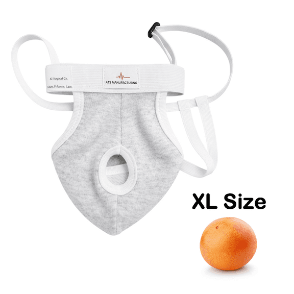 Scrotal Suspensory Support – Melon Grapefruit XL Enlarged Testicles, Adjustable Waistband, Comfort & Stability