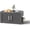 BLACK, variant on Joxxoaa Outdoor resin weatherproof cat house,ventilated and insulated for Cats,Kittens,Puppies,washable,easy to assemble,scratch and bite-resistant,non-stick to hair (gray)