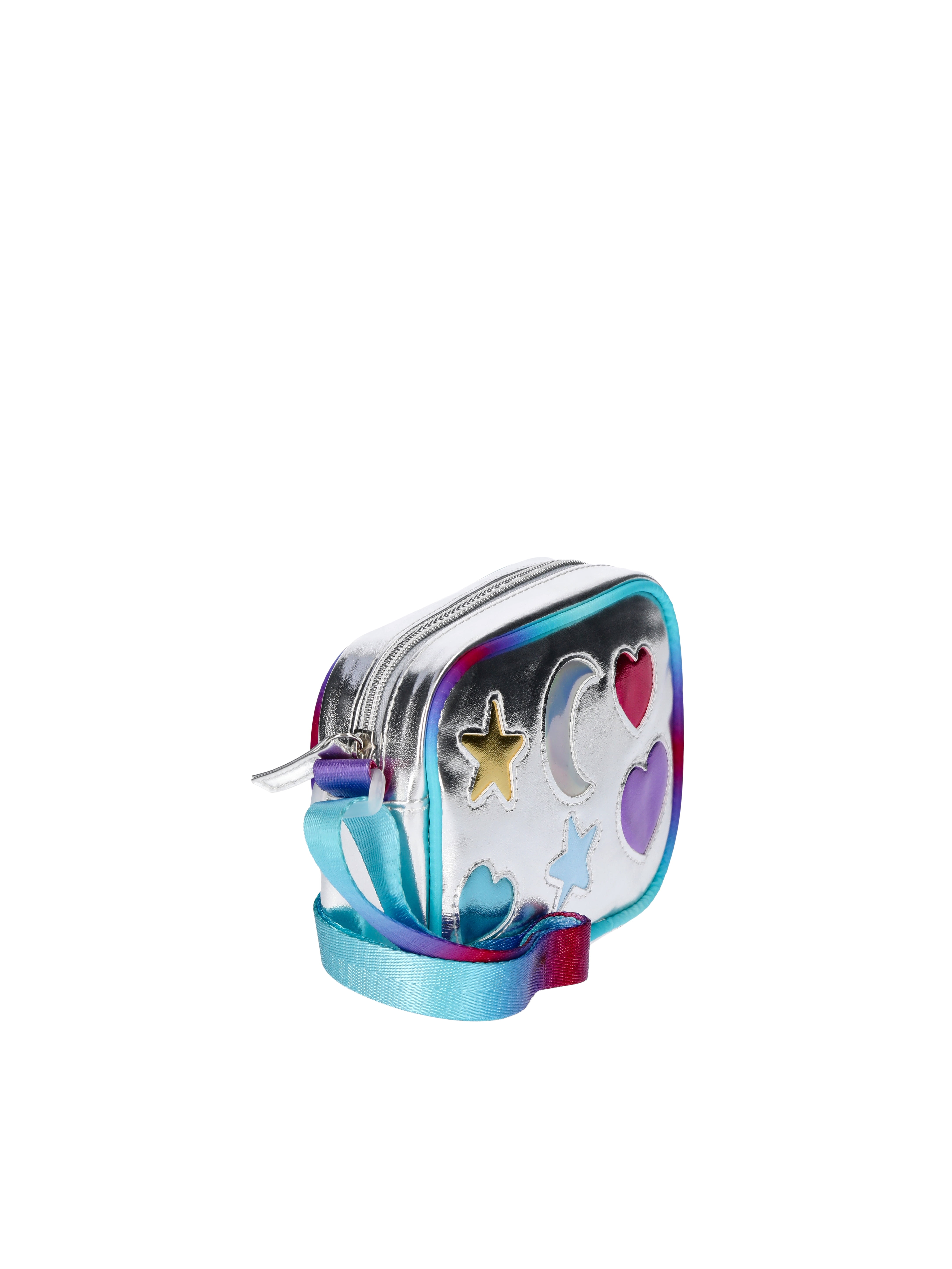 Wonder Nation Kids Patchwork Crossbody Bag, Silver
