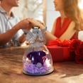 thumbnail image 4 of LSLJS Natural Immortal Flowers Valentines Day Gifts, Angel Figurines Glass Cover with Preserved Forever Real Rose & LED Lights, Glowing Love Decorations Romantic Angel Flowers Gifts for Women Girls, 4 of 8