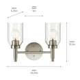 thumbnail image 2 of Kichler Lighting - Madden - 2 Light Bath Vanity-10.5 Inches Tall and 14.25, 2 of 5