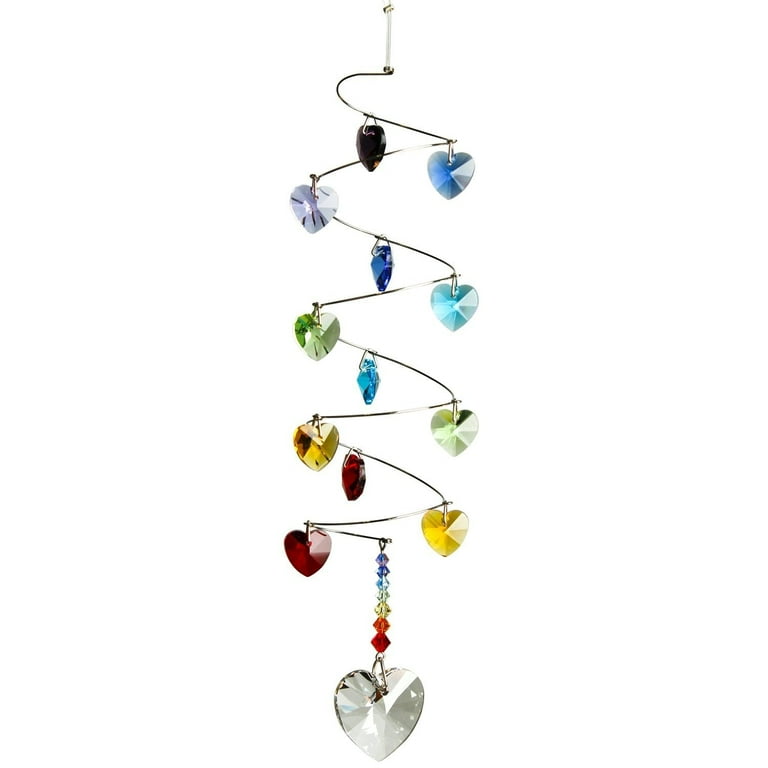 Crystal Spiral Rainbow Hearts Crystal Spiral Rainbow Hearts