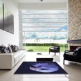 thumbnail image 7 of Ahgly Company Machine Washable Indoor Rectangle Transitional Night Blue Area Rugs, 2' x 4', 7 of 7