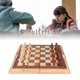 thumbnail image 1 of Juego De Damas De Ajedrez De Madera, Juego De Mesa De Ajedrez De Madera, Entrenamiento Lógico, Decorativo Plegable Para Niños Y Adultos, 1 of 7