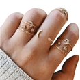 thumbnail image 2 of Anillos Bohemios Vintage, Conjunto De Anillos Para Nudillos, Conjunto De Anillos De Diamantes, Conjunto De Anillos De Tobillo Para Mujeres Y Niñas 7 Unids Serendint AP006771-02, 2 of 6