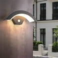 thumbnail image 2 of Lámpara de pared LED moderna para exteriores, impermeable, para jardín y patio, con sensor de movimiento 18W, 2 of 8