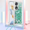 thumbnail image 3 of Funda FOXDOCK para Honor 90 con Cuerda Ajustable, Brillo Líquido, Protección Antigolpes y Lente – Ideal para Regalo, 3 of 6