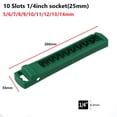thumbnail image 3 of 1Pc Socket Organizer Box 3/8 1/4 1/2Inch Drive Abs Plastic Socket Clip Rail Holder Socket Wrenches Holder For Tools Storage Short 6.35Mm, 3 of 9
