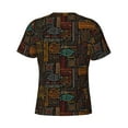 thumbnail image 6 of Vsdgher Polynesian Turtles Print Men's Dry Fit Mesh Athletic Shirts Moisture Wicking Tennis T-Shirt Tops, 6 of 9