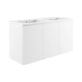 thumbnail image 2 of Modway Bryn 48" Wall-Mount Double Sink Bathroom Vanity in White White, 2 of 9