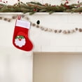 thumbnail image 4 of Large Festive Holiday Stocking Classic Santa Design for Seasonal Decorations and Storage, 4 of 5