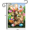 thumbnail image 4 of Bunny in Training Easter Garden Flag Eggs Cat Kitten 12.5" x 18", 4 of 8
