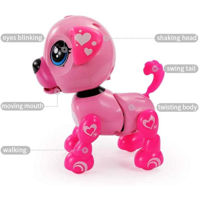 Interactive Puppy - Smart Pet, Electronic Robot Dog Toys for Age 3 4 5 6 7  8 Year Old Girls, Gifts Idea for Kids, Voice Control＆Intelligent Talking
