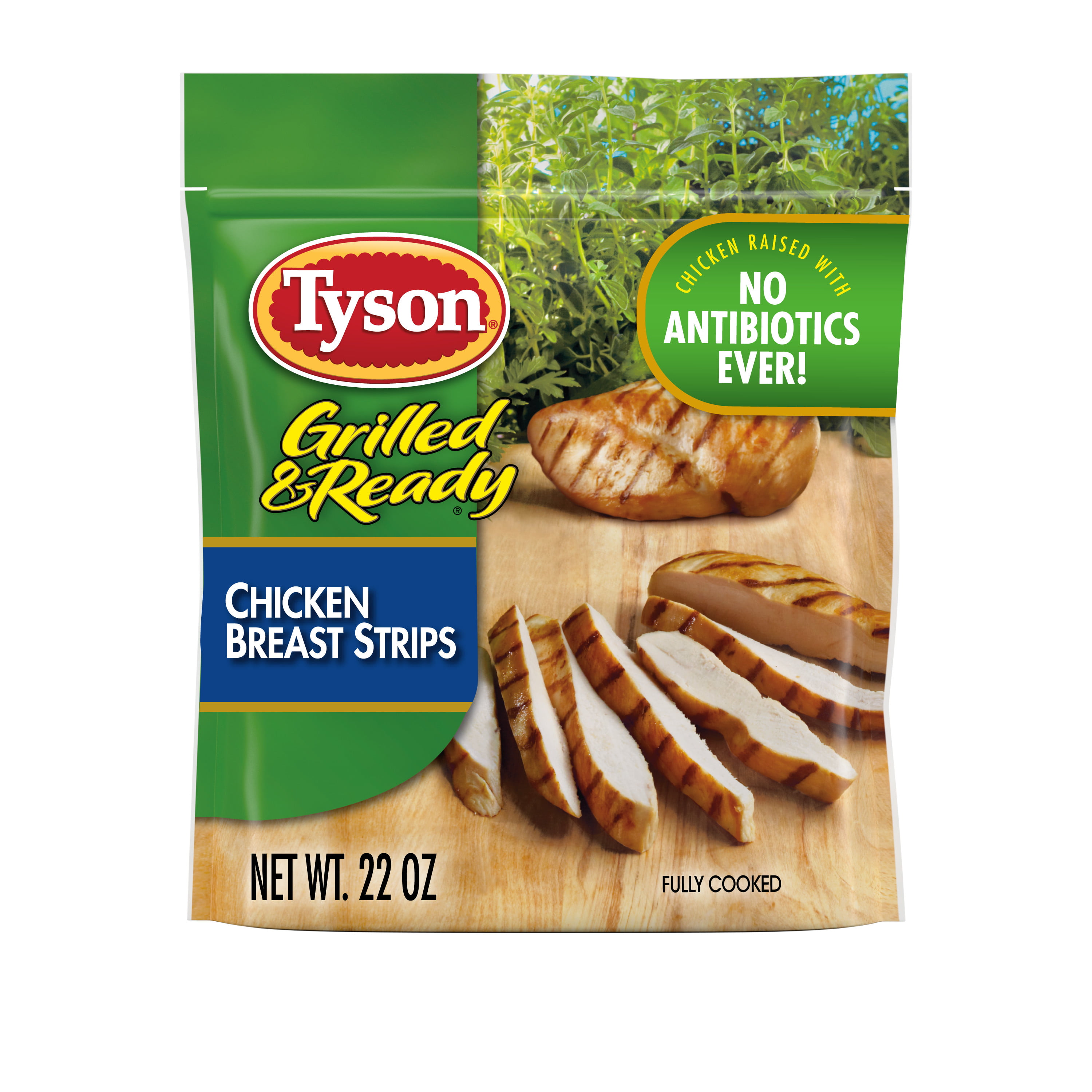 Tyson Grilled & Ready Fully Cooked Chicken Breast Strips ...