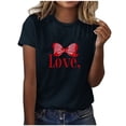 thumbnail image 1 of RXMEKW Chemises à Manches Courtes pour Femmes, T-Shirts Décontractés Imprimés à Col Rond pour Femmes, 1 of 8