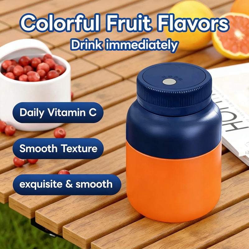 Portable Blender, Mini Personal Size Juicer Blender, Quick Juicing, USB-C Rechargeable Travel Blender for Smoothies Fruit Fruits and Vegetables