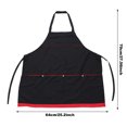 thumbnail image 3 of Black Apron Home Kitchen Hanging Neck Apron Hairdressing Tools Hairdressing Release, 3 of 5