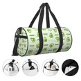 thumbnail image 3 of Fotbe Green Avocado Bolsa Deportiva de Lona Plegable con Estampado, Bolsa de Gimnasio con Bolsillo Seco/Húmedo, Bolsa de Viaje Ultraligera de Gran Capacidad, 3 of 6