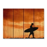 Day Dream BBO2216 22 x 16 in. Beach Boy Inside & Outside Cedar Wall Art