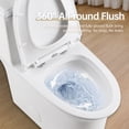 thumbnail image 4 of Bothwa Home One Piece Elongated Toilet – Dual Flush 1.1/1.6 GPF, Comfort Height, 4 of 10