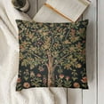 thumbnail image 3 of BANET Charlotte Home Furnishings Throw Pillow Covers Decorative Pillow Covers for Couch Living Room Black Tree Square Pillow Cases Jacquard Woven for Cozy Bedroom Decor 24x24in, 3 of 5