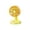 Yellow, variant on Njoeus Summer Fan Round Base Rechargeable Desktop Portable Cooling Cute Mouse Fan for Outdoor Gift from Round Base to Outdoor Breeze One Mouse Fan Recharges as a Cute Gift