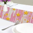thumbnail image 4 of Yayeee Table Runner 70 inches Long Home Kitchen Dinning Party Decoration, Flat Yellow Stars, 4 of 7