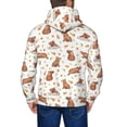 thumbnail image 5 of Zip Up Hoodies for Men - Tangerine Capybara Print Long Sleeve Comfrt Men'S Fashion Hoodies & Sweatshirts, Jackets for Men Hoodies Pullover Clothing Clothes with Pouch, 5 of 5