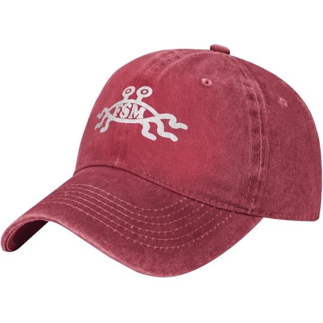 Unisex Cowboy Baseball Cap Flying Spaghetti Monster Adjustable Trucker Cap Baseball Cap