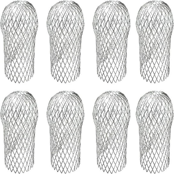 8 Pack Gutter Guards,6.7X3.5In Adjustable Aluminum Leaf Filter Strainer,Heavy Duty Filters,Durable Downspouts Gutter Guard for Home