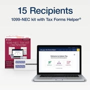 Cardinal Brands Inc. Five-part 1099-nec Online Tax Kit, Five-part Carbonless, 3.66 X 8.5, 15/pack