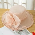thumbnail image 4 of LEHOZIHEQ Derby Hats for Women, Wide Brim Organza Hat, 2025 Women's Elegant Sun Hat for Church, Tea Party, Weddings Hats, 4 of 6