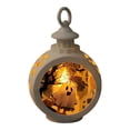 thumbnail image 4 of Fiudx Ofertas de la semana Lámpara de viento vintage, luces LED, velas, candelabros de Halloween, decoraciones navideñas, adornos festivos, luces electrónicas redondas colgantes, 4 of 5