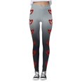 thumbnail image 4 of Tosmy Leggings For Women Women's Casual Valentine's Day Print Yoga Pants Leggings Yoga Pants For Women, 4 of 5