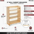 thumbnail image 2 of Rev-A-Shelf 8" Pullout Vanity Organizer for Base Cabinets, 448-BC19-8C, 2 of 8